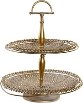 Fruitschaal DKD Home Decor Gouden Metaal (38 x 43 cm)