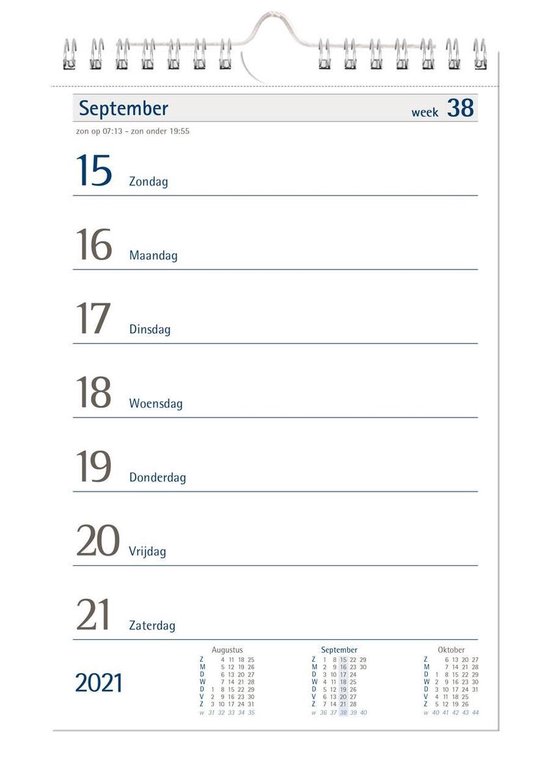 Castelli weekkalender 2022 - ringband - klein A5 formaat - neutraal |  bol.com