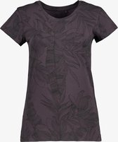 Osaga dames sport T-shirt met bloemenprint - Grijs - Maat L