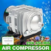 TBG™ Elektromagnetische - luchtcompressor - Aquarium Zuurstof Luchtpomp - Hydrocultuur - 6-weg - luchtbeluchterpomp - 25W