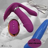 ♛Queen-Toys® Vibrator - Anaal vibrator - Clitorisvibrator - Dildo met verwarming - Dildo met afstandsbediening  - Anaal penetratie -  10 standen vibratie  - Uiterst krachtige dildo