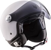 ARMOR AV-85 Mat Wit, vintage jethelm, scooterhelm, motorhelm, S, hoofdomtrek 55-56cm