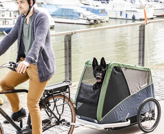 Croozer Hondenfietskar Dog Bruuno XXL Fietskar grote Hond 45kg Opvouwbaar  hondenkarren... | bol.com