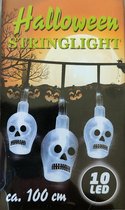 Halloween LED Slinger - Doodskop - Skull - Doodshoofd - 100 cm - 10 LED