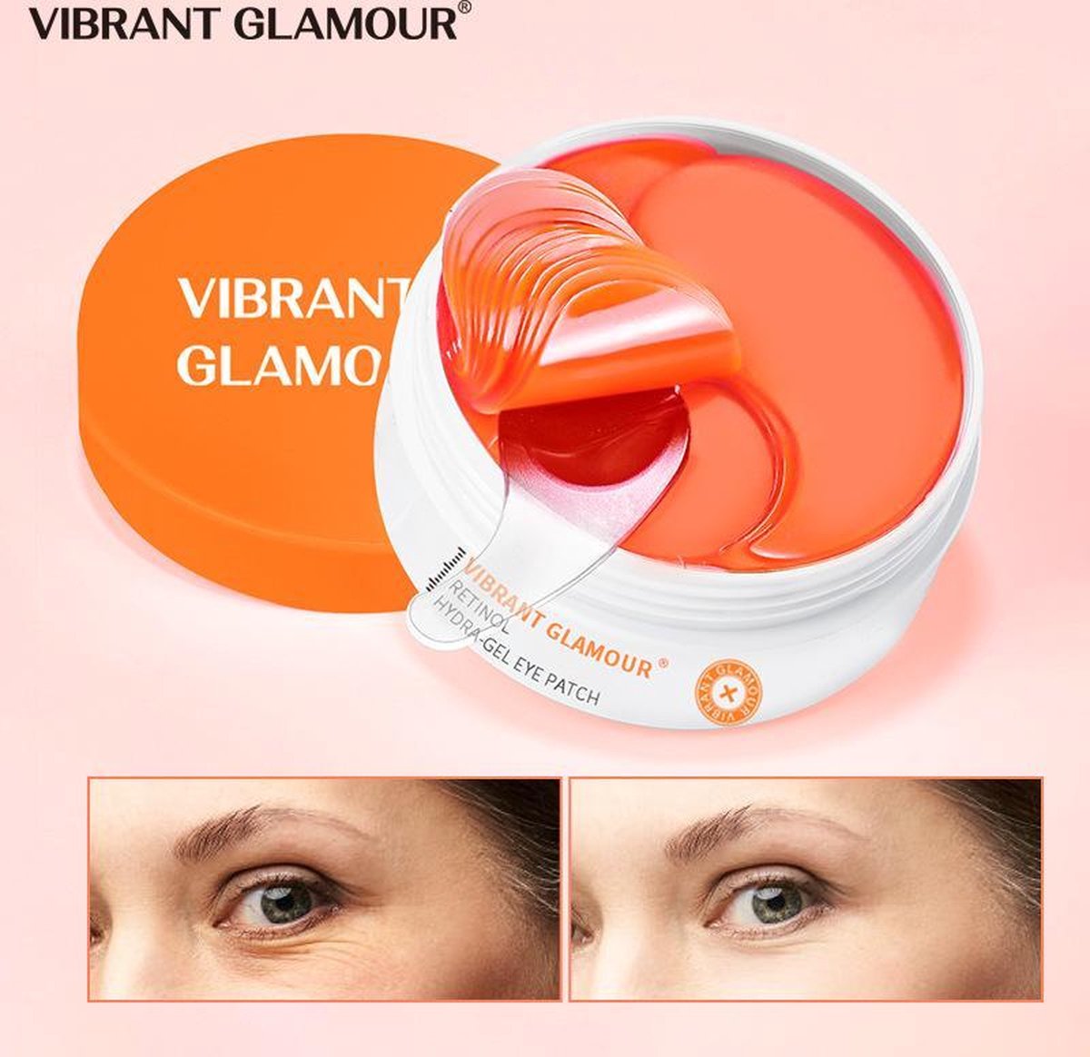 VIBRANT GLAMOUR Retinol Eyepads - Oogmasker - Oogmasker wallen - Eye mask - Eye patches - Oog Pads - Retinol Serum