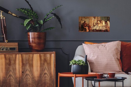 Poster The favourites of the Emperor Honorius - schilderij van John William Waterhouse - 40x20 cm