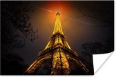 Poster Eiffeltoren - Parijs - Lucht - 30x20 cm