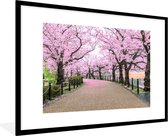 Fotolijst incl. Poster - Sakura - Lente - Japan - 120x80 cm - Posterlijst
