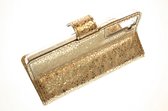 Made-NL drie pasjes (iPhone 12 mini) book case Goud glitter leer schijfmagneet