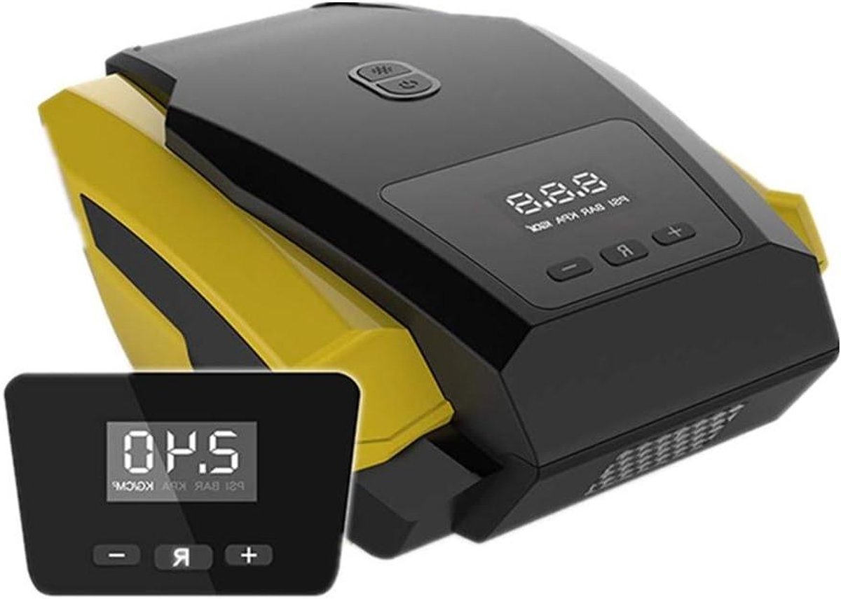 Bandenpomp - Digitale Compressor - Banden Controleren - Automatische Inflatie - One Size - Zwart