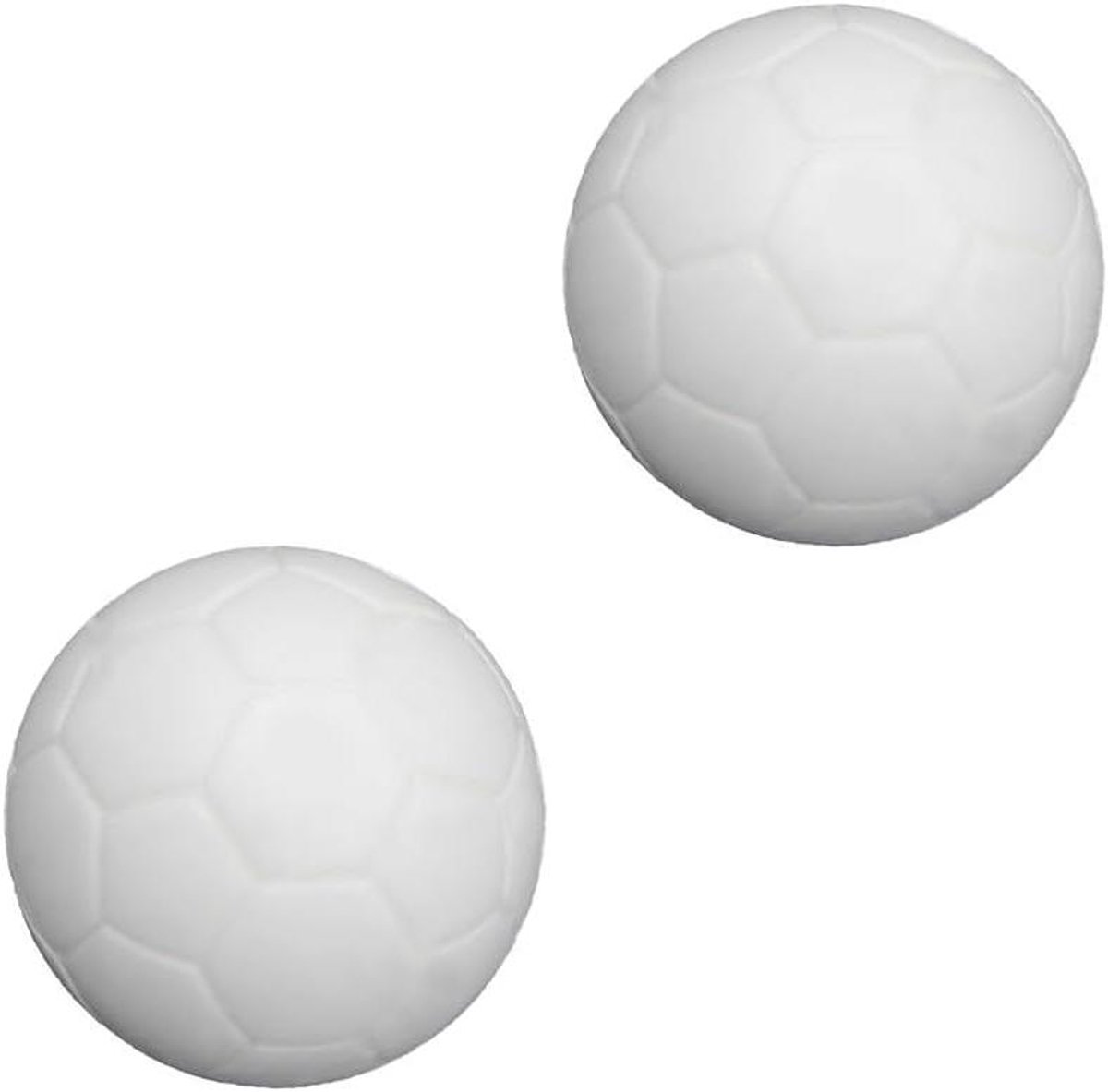 Tafelvoetbalballen - Mini Voetbal - Spel Verbeteren - Glad Hars Materiaal - 36 mm Diameter - Wit