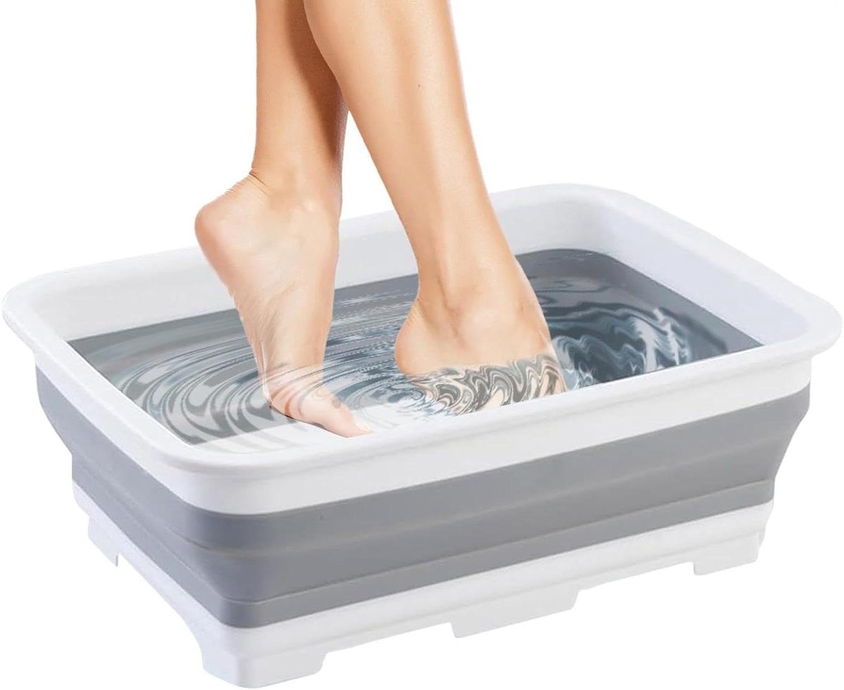 Zwembad Voetenbad - Weekbak Hottub - Voeten Spoelen - Opvouwbaar Lichtgewicht - 37x27x11.8cm - null