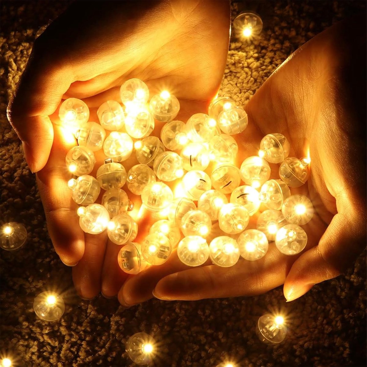 100 Stuks LED-Ballonverlichting - Mini Led-Lampje Voor Ballonnen - Mini-Lichtset Voor Kerst Halloween En Bruiloften