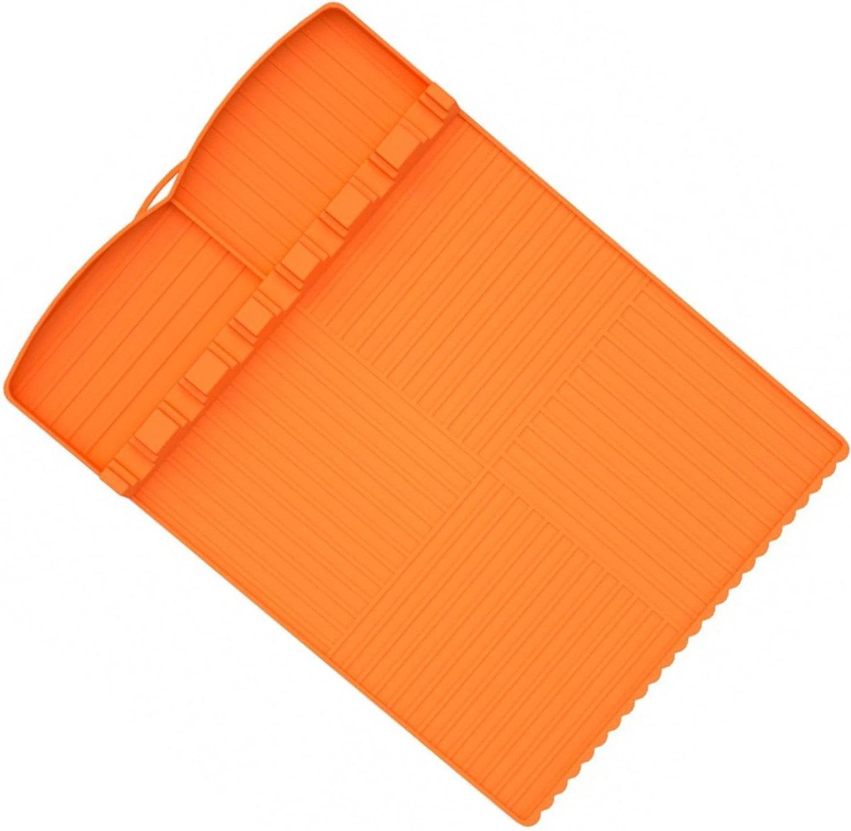 Barbecue Afdruipmat - Spatelmat Grill - Grill Gereedschap Houden - Hittebestendig Siliconen - 40x30 cm - Oranje