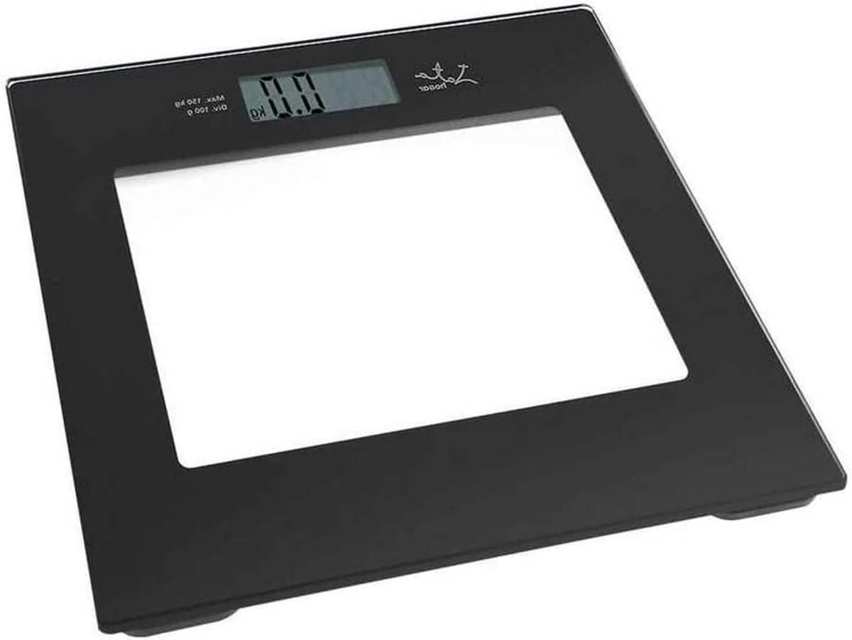 Elektronische Weegschaal - Digitale Personenweegschaal - Gezondheid Monitoren - Hoge Precisie Sensoren - 150 kg - Zwart