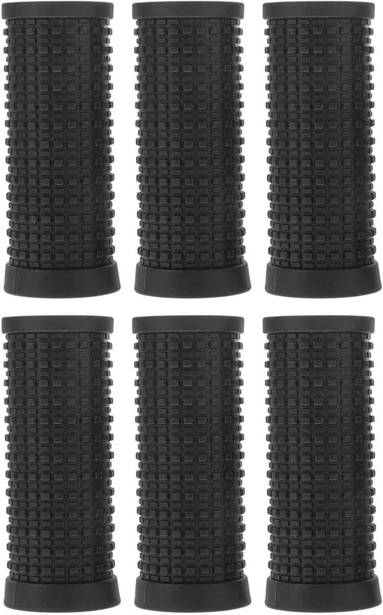 Fiets Handvatten - Stuur Grips - Comfortabel Fietsen - Antislip Schokabsorberend - 6 Stuks - Zwart