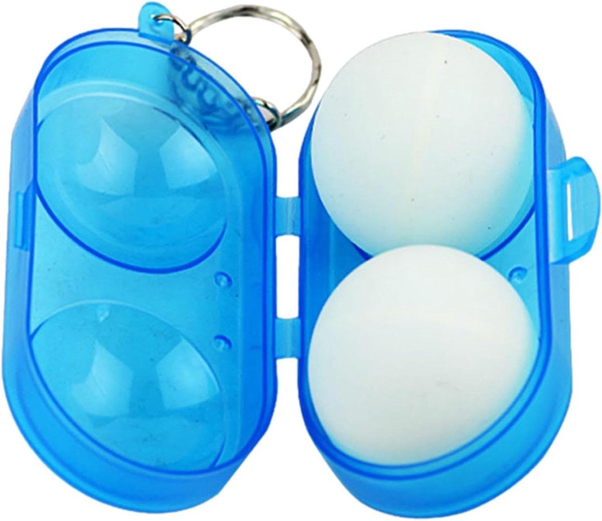 Tafeltennisbal Houder - Pong Bal Opberger - Sporten - Transparant Design - 2 Ballen - Blauw