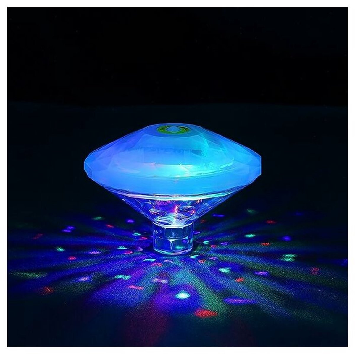 Drijvend onderwater-led-discolicht – Meerkleurig knipperlicht voor baden, vijvers, zwembaden en spa's – Party-nachtlamp met 7 lichtpatronen