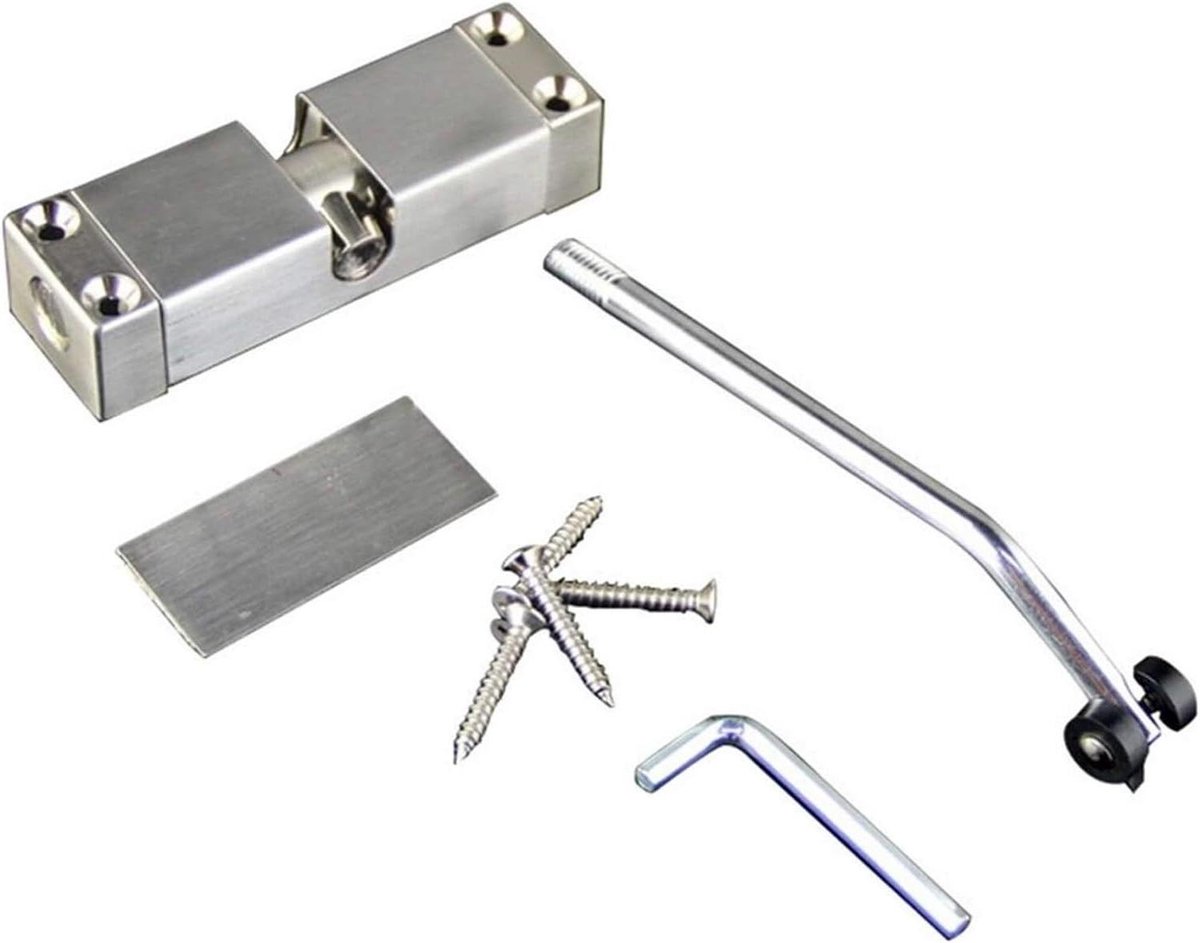 Automatische Deursluiter - Veerdeursluiter Deurdranger - Veiligheid Thuis - Verstelbaar Hydraulisch - 20 x 20 x 20 cm - Zilver