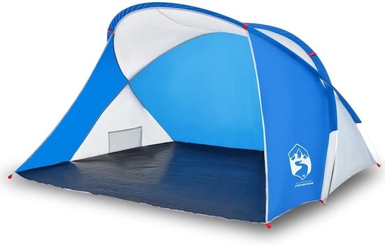 Strandtent Pop-up - Strand shelter - Bescherming tegen zon - Open voorzijde - 190 x 158 x 225 cm - Azuurblauw — afbeelding 5