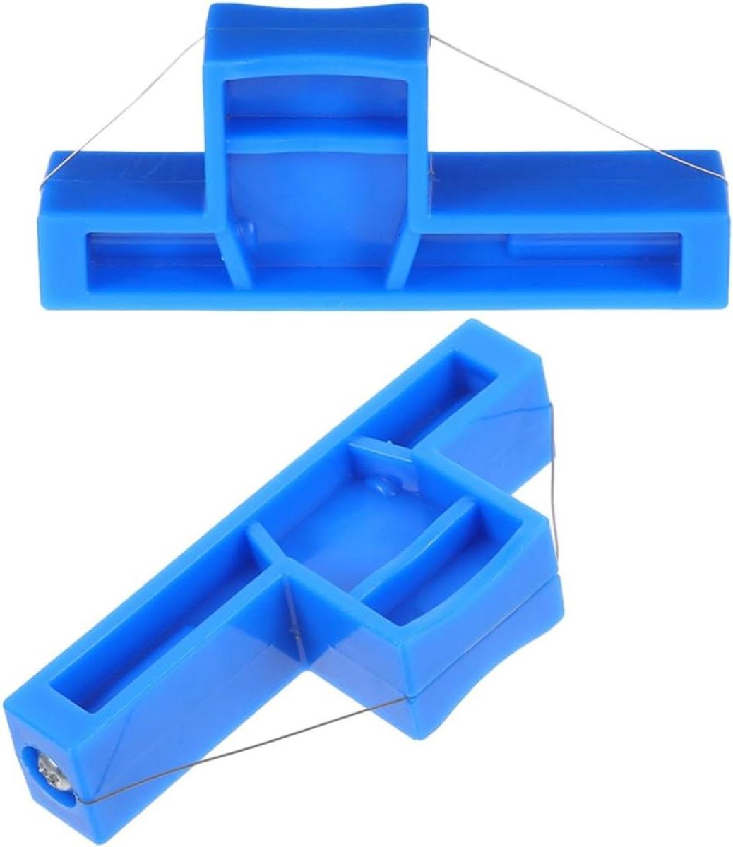 Keramische Hoeksnijder - Pottenbakkersgereedschap Draadgereedschap - Keramiek Modelleren - Ergonomische Grip - 7 x 3 x 1.5 cm - Blauw