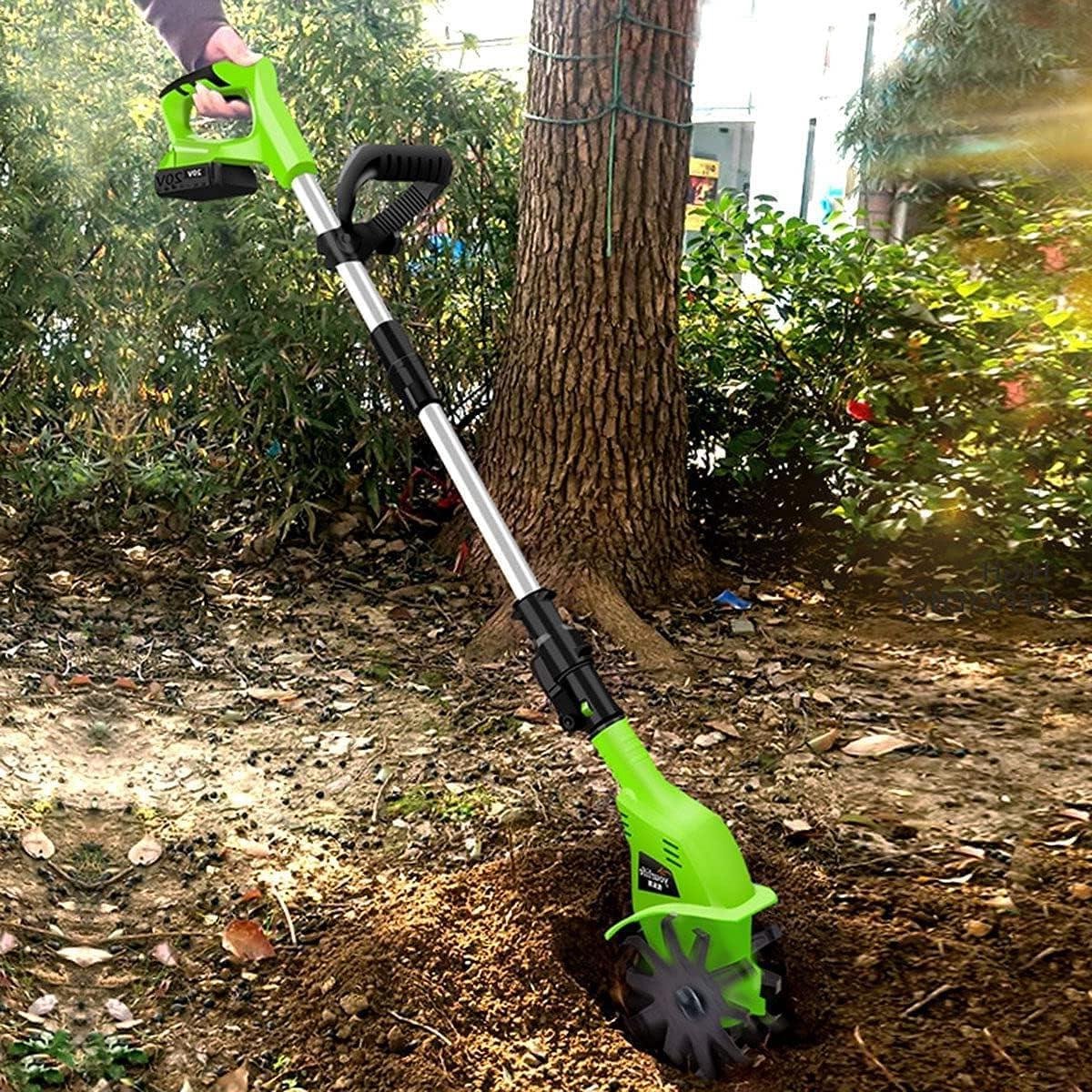 Tuin Helmstok - Kleine Rototiller - Moestuin Bewerken - Elektrische Draadloze - 20V - null