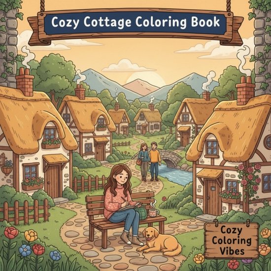 Cozy & Cute Coloring Book Collection- Cozy Cottage Coloring  ... - cover