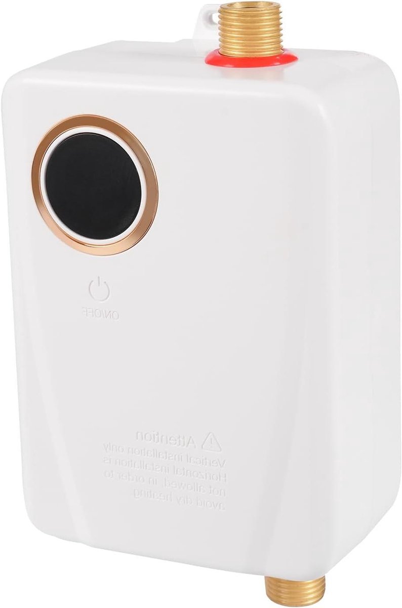 Elektrische Waterverwarmer - Directe Boiler - Direct Warm Water - Instelbare Temperatuur - 23.5H cm - Wit