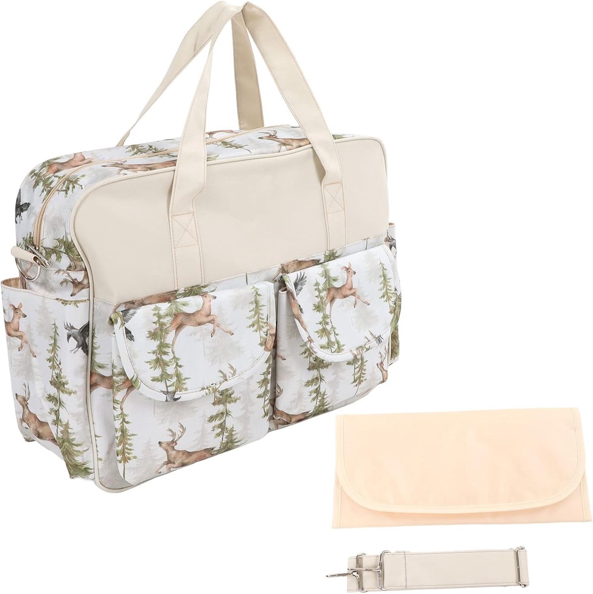 Luiertas Rugzak - Babytas Moederschapstas - Babyverzorging Reizen - Waterdichte Polyester Stof - 40 x 15 x 31 cm – foto 2