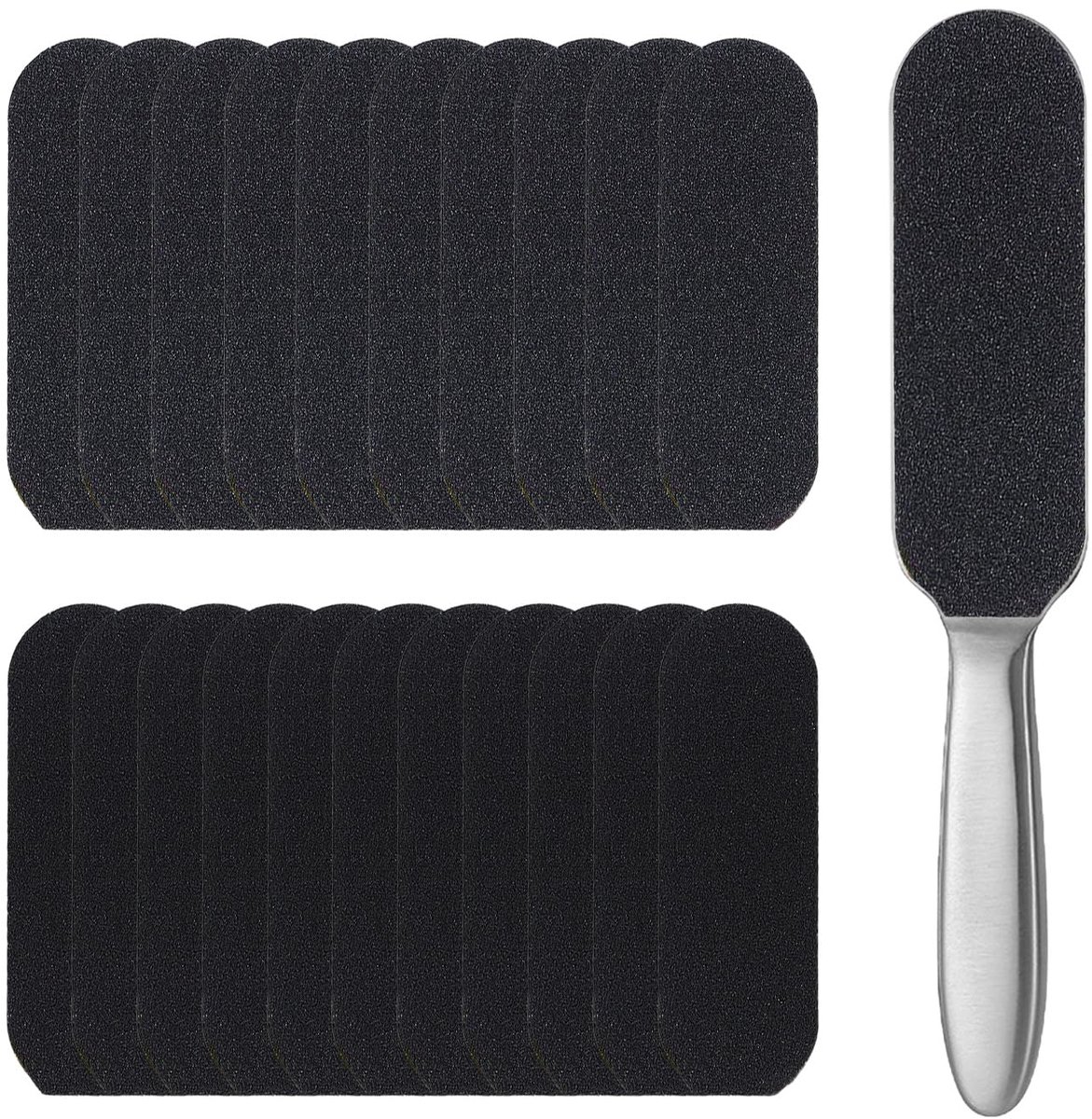 Dailygoods - Professionele Voetvijl met Roestvrijstalen Handvat en Vervangbare Pads