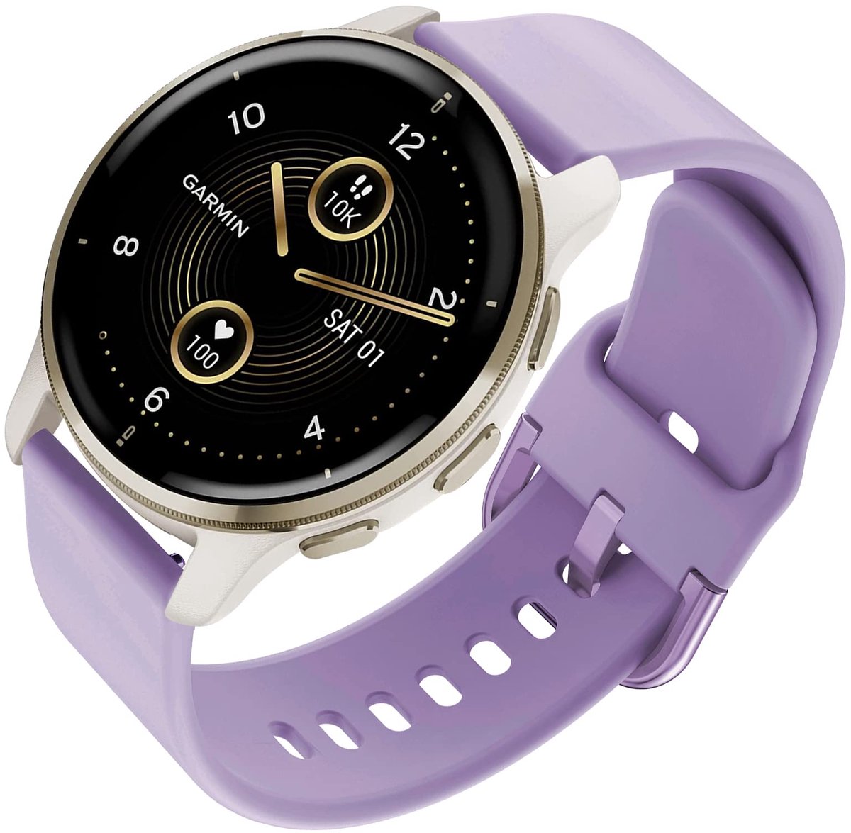 Dailygoods - Siliconen Reservearmband voor Garmin Venu 2 Plus - 20 mm