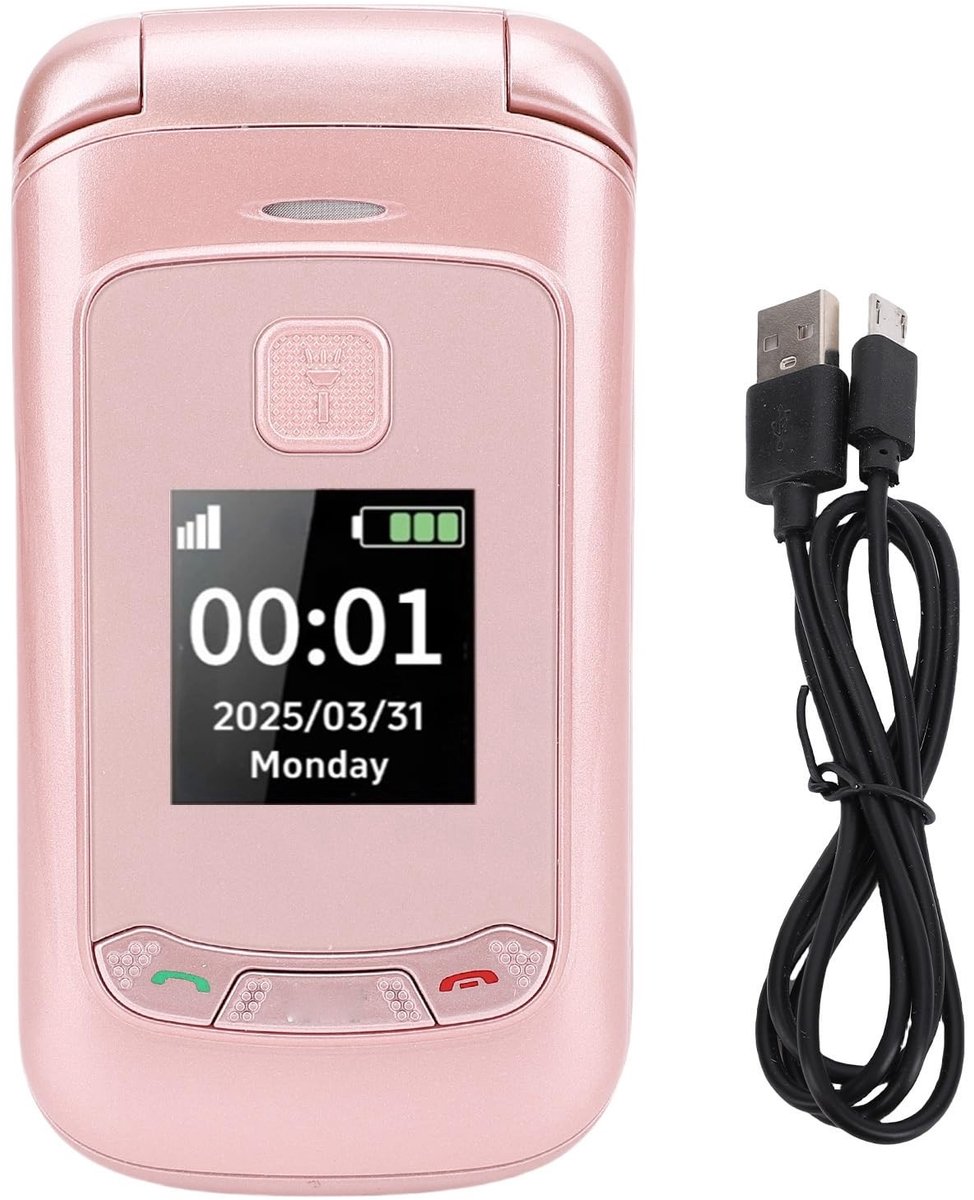 Dailygoods - 2G Flip Phone - Dual Ontgrendelde Telefoon met Grote Knoppen
