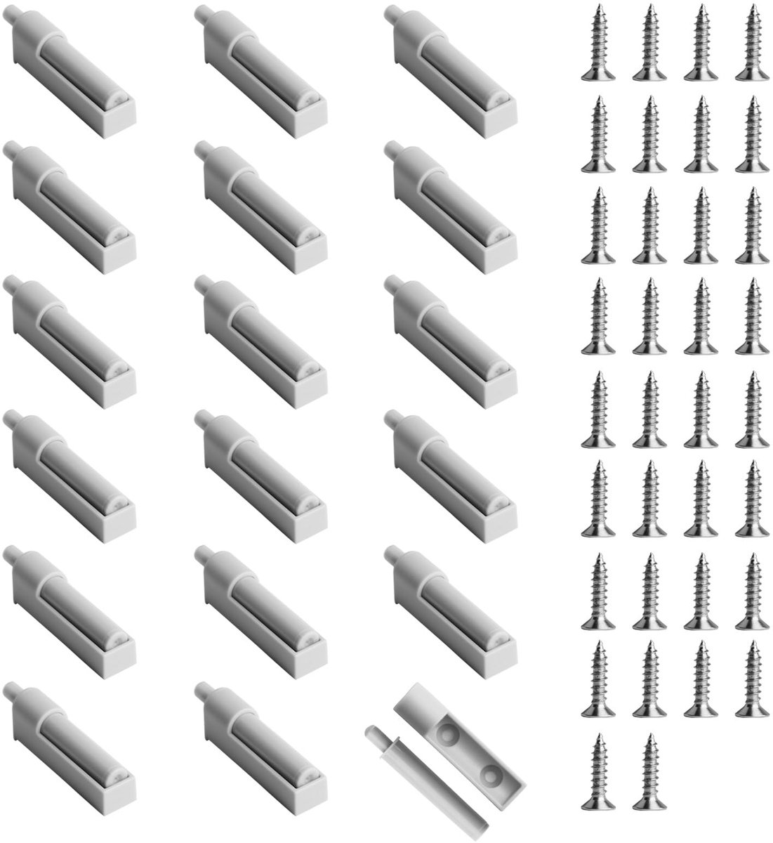 Dailygoods - 17 Stuks Soft Closing Deurdempers voor Keukenkastdeuren - Geluidsreductie