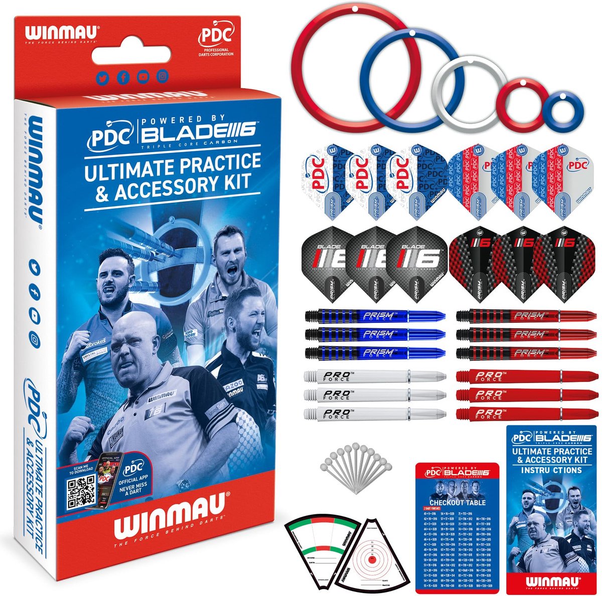 Dailygoods - Ultimate Darts Praktijk en Accessoire Kit voor Spelers