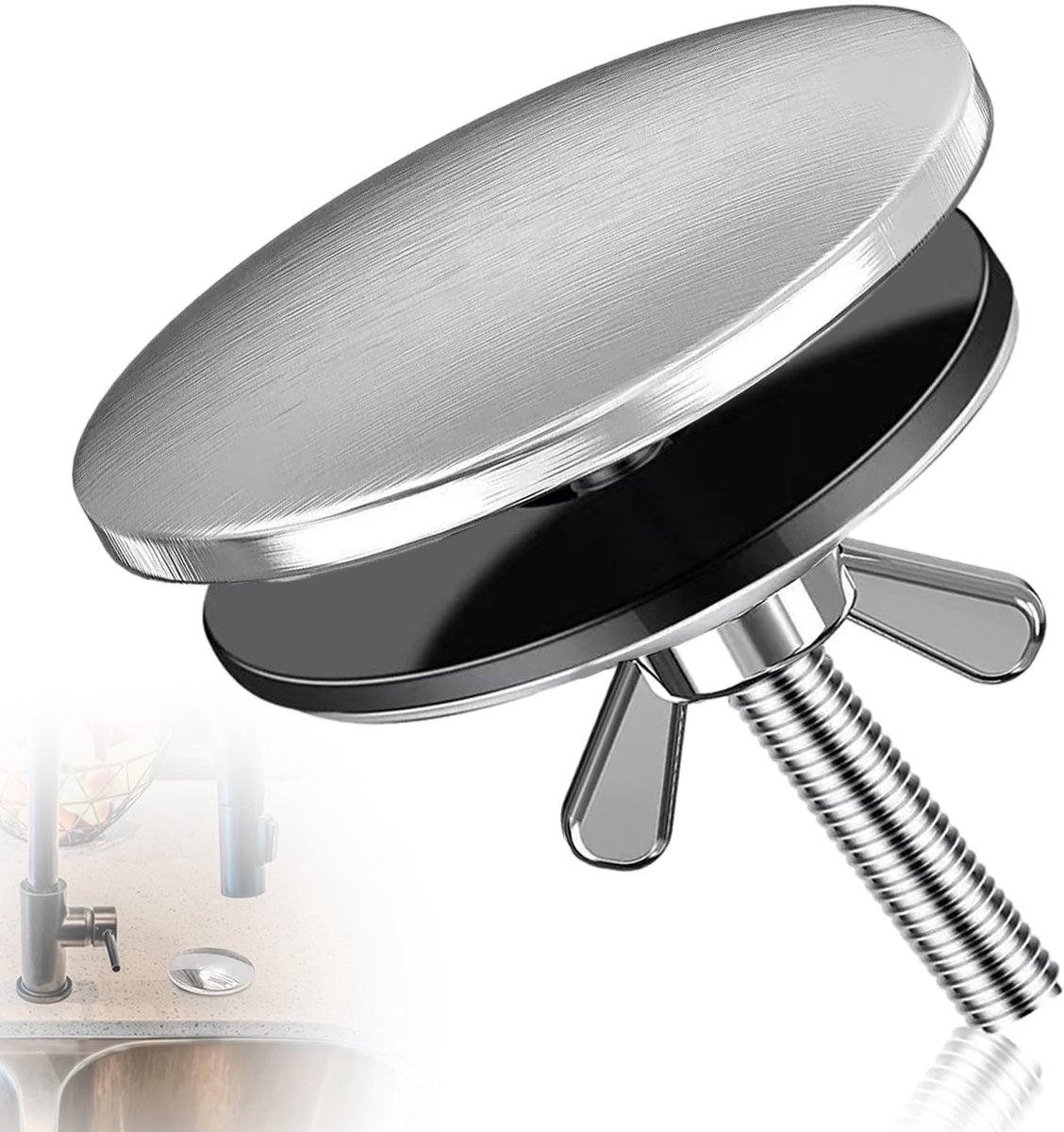 Dailygoods - Keukenkraan Stop, Deksel voor 5cm Kraangat, Voorkom Lekkage in Keuken en Badkamer