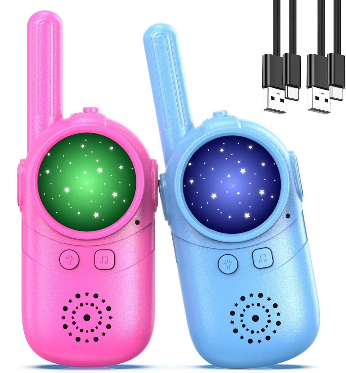 Dailygoods - Oplaadbare Walkie Talkies voor Kinderen - 48 Uur Speeltijd, Perfect voor Buiten Spelletjes