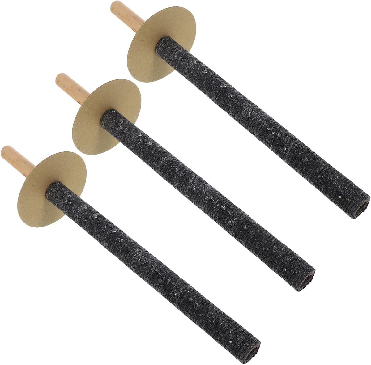 Houten Fakkel - Buitenverlichting Tuin - Sfeerverlichting Buiten - Weerbestendige Coating - 40 cm - Zwart