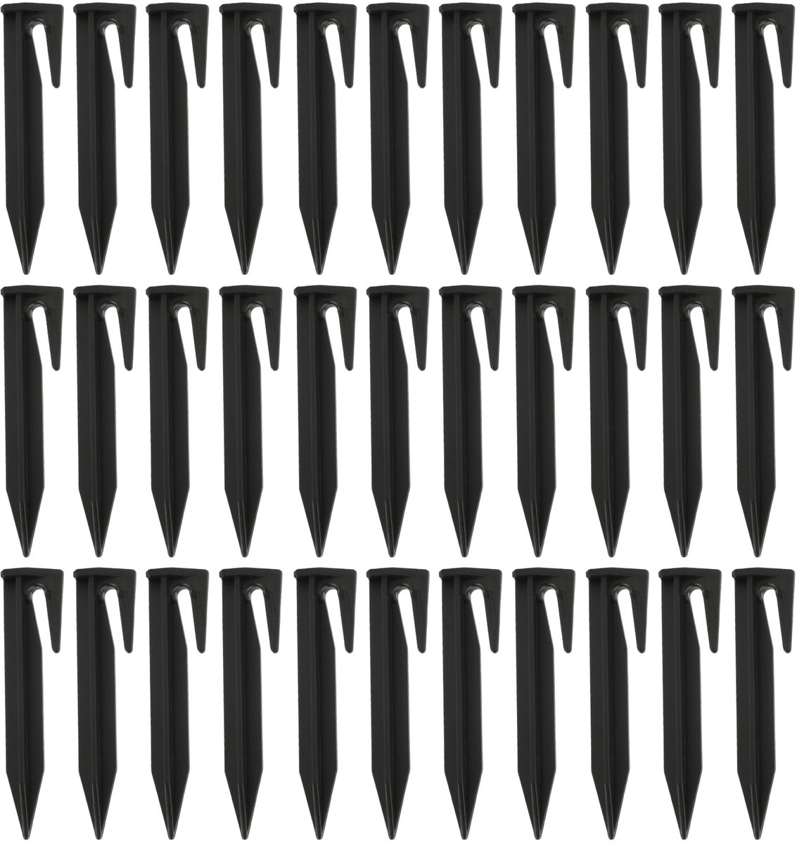 Dailygoods - 150 Stuks Robotmaaiers Pegs - Grondhaken voor Bevestiging van Grensdraad