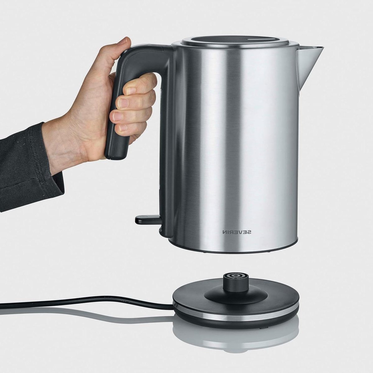 Waterkoker Roestvrij Staal - Elektrische Ketel - Snel Water Koken - 360 Graden Draadloos - 17 Liter - Zilver