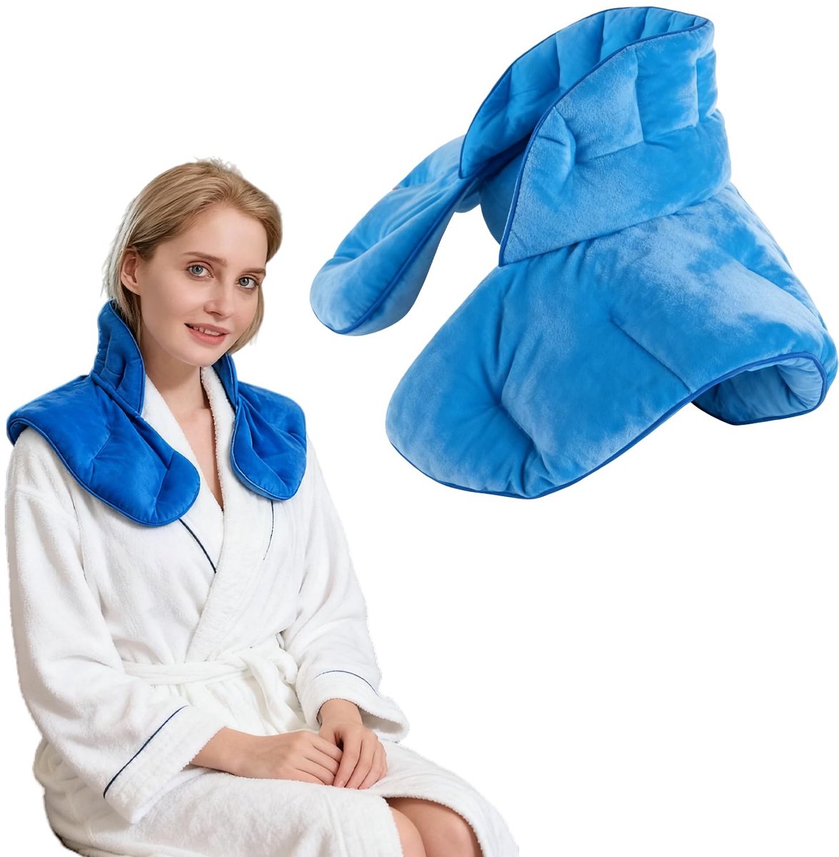 Dailygoods - Warmtekussen nek-korrelkussen met lavendel - 1,1 kg nekwarmer voor ontspanning
