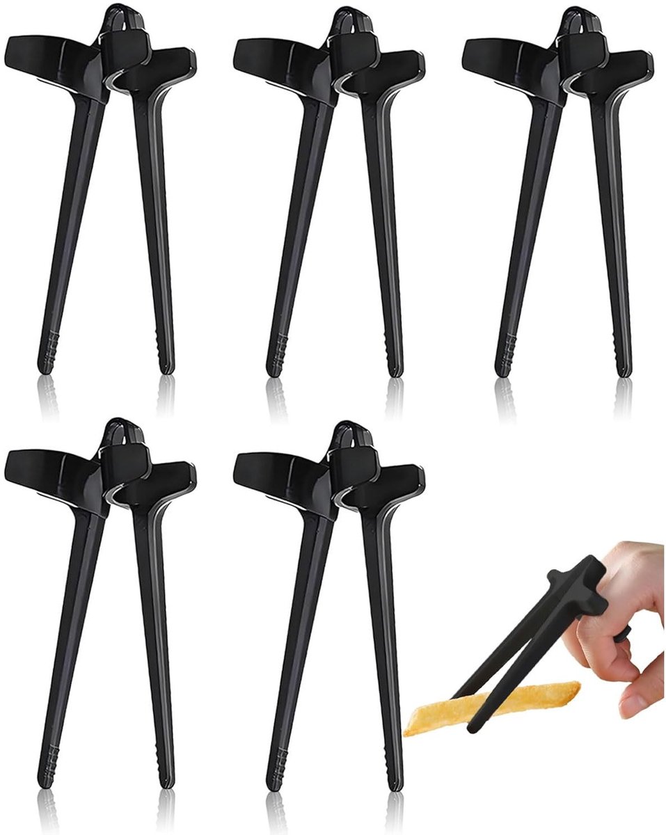 Dailygoods- Vingerstäbchen Ergonomisch Ontwerp - Handvrije Snack Sticks - Eetstokjes voor Snacks - Gaming Gadget - Hygiënische Snack Hulp - Geschikt voor Chips en Noten - Snacksticks