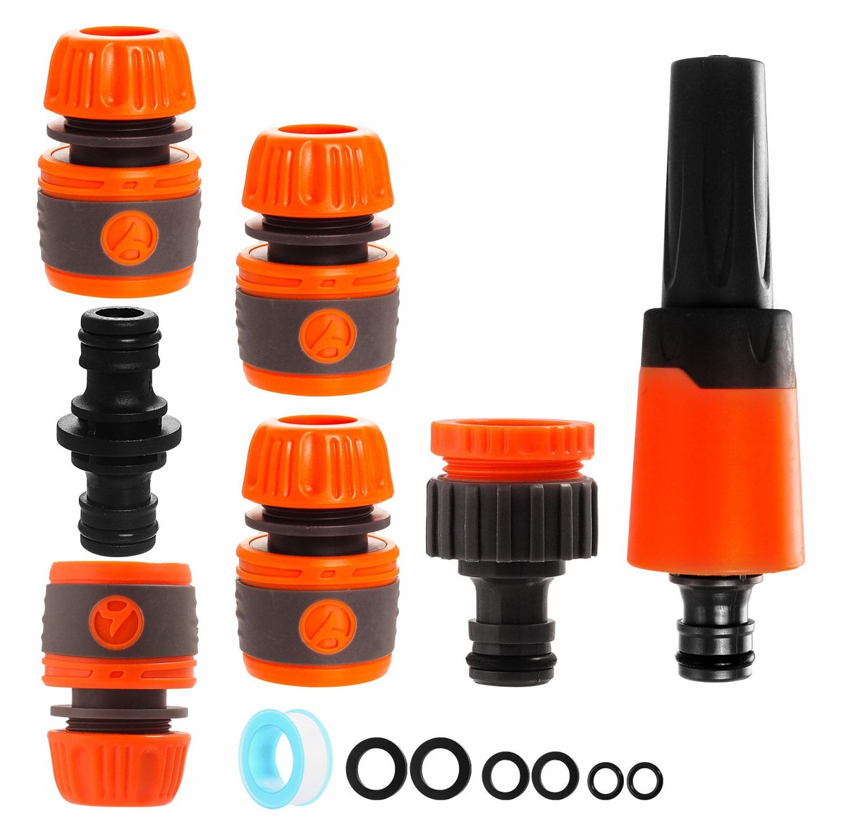 Dailygoods - Tuinslang Starterset met Spuitpistool en Slangkoppelingen - Voor Planten en Gazons