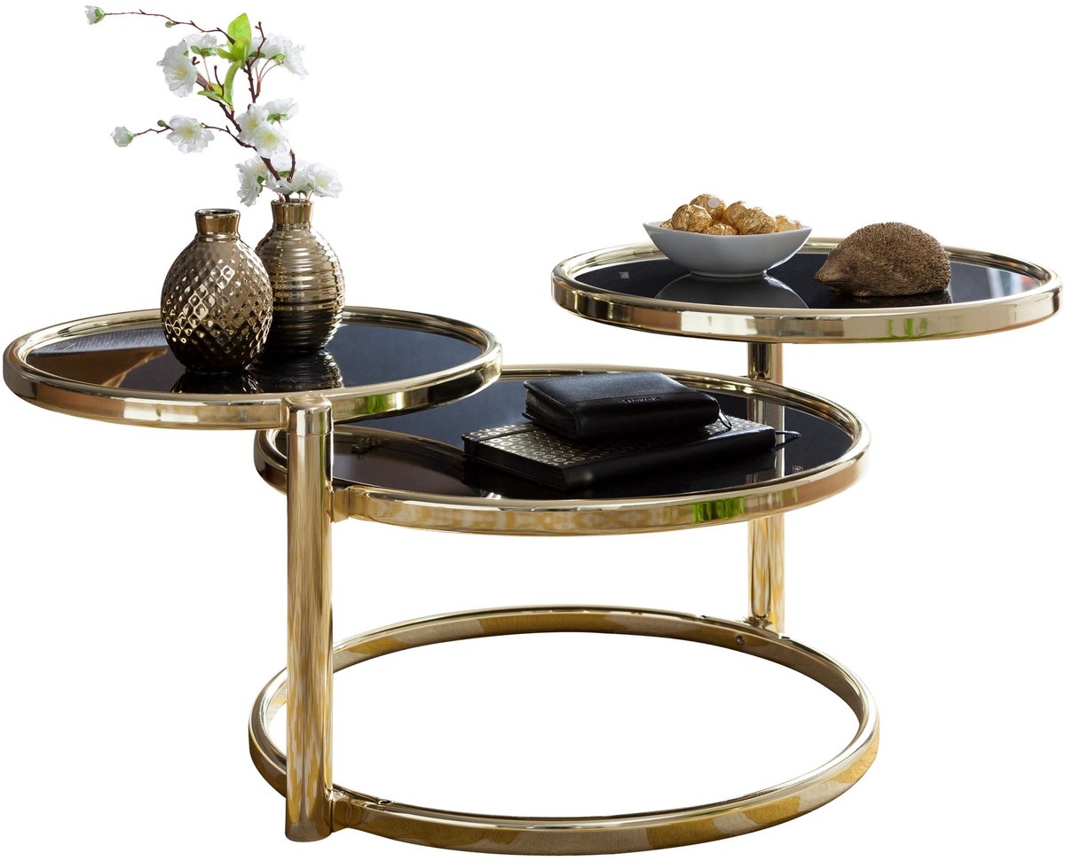 Salontafel SUSI zwart 58 cm breed - WL5.767