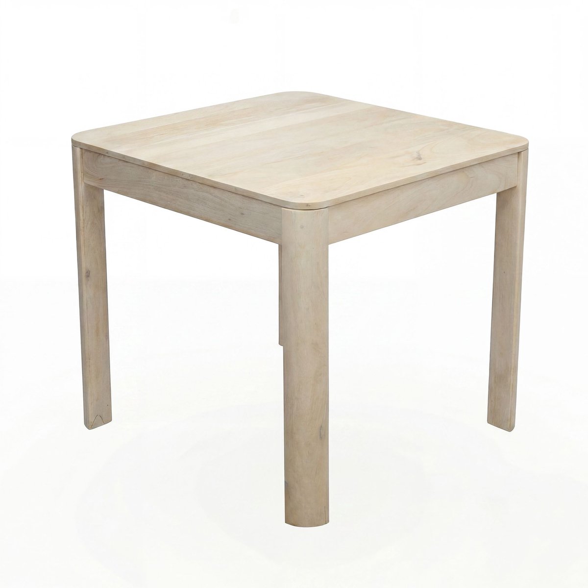 Eettafel mangohout wit 80x80 cm - WL7.378