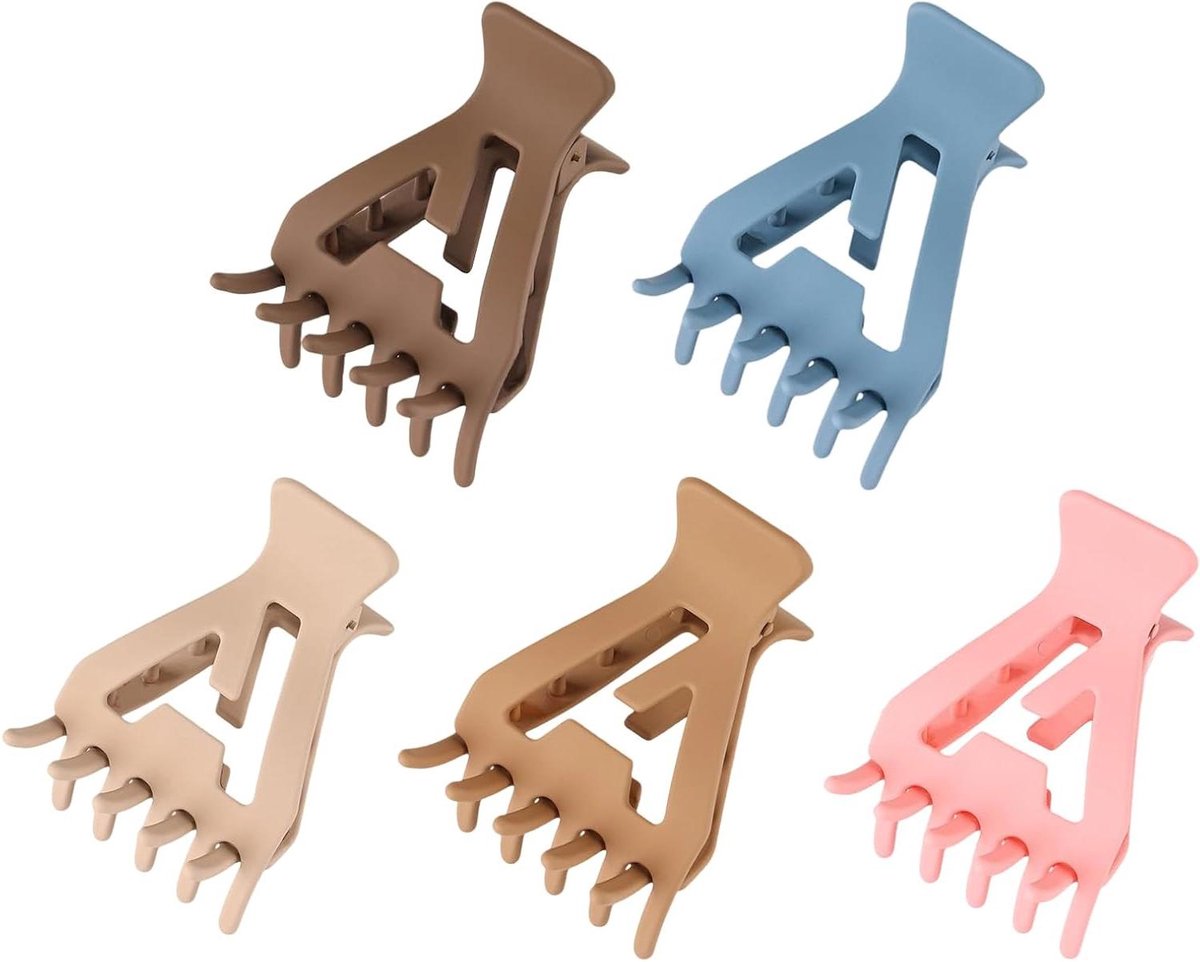 Bananenclips Haarclips - Krul Clips Wortel Lifters - Haar Volume Creëren - Zacht Huidvriendelijk Design - 6 stuks - Zwart
