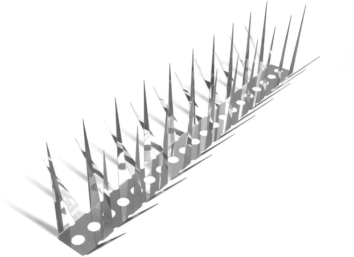 Ploutos® Duivenpinnen - Duivenverjager - Marden En Duivenverjager - Zilver - 100cm x 6cm x 5cm