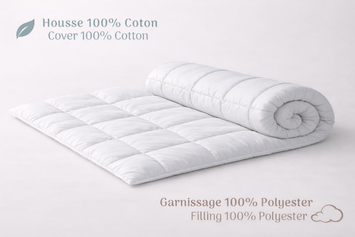 SnelShoppen - Dekbed 120 x 170 cm voor bed 80 x 160 cm - Warm en pluizig voor alle seizoenen - Katoen en polyester - Ideaal voor kinderen en peuters