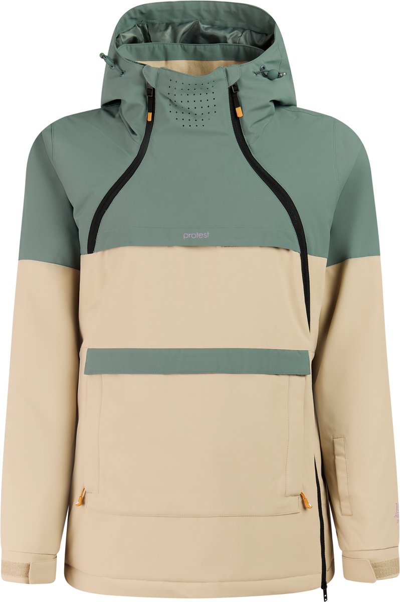 Protest PRTDaya Skijas Dames Waterkolom 10K Skipasvak Winterjas Beige