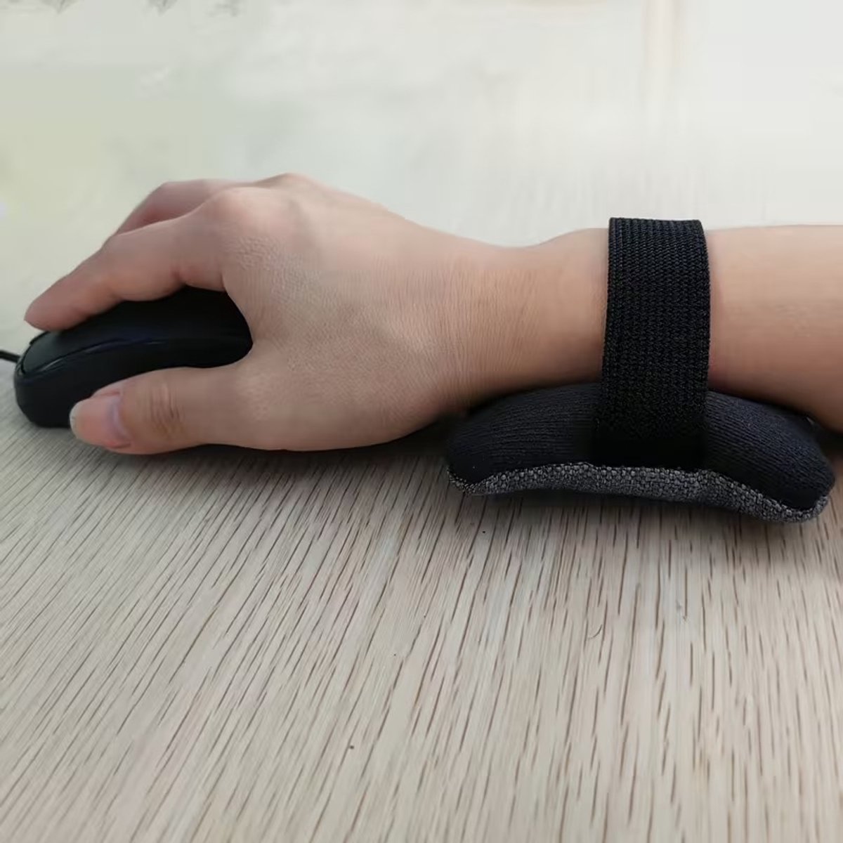 Ergonomische Muis Polssteun – Verstelbaar Polssteunkussen voor Bureau – Ondersteuning voor Kantoor, Thuiswerk en Gaming