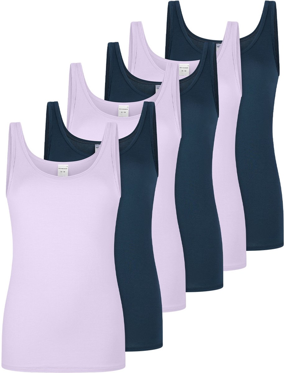 Schiesser Dames onderhemd 6 pack Modal Essentials